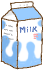 牛乳のイラスト