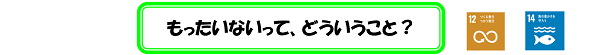 もったいないって、どういうこと？