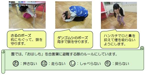 避難訓練の様子