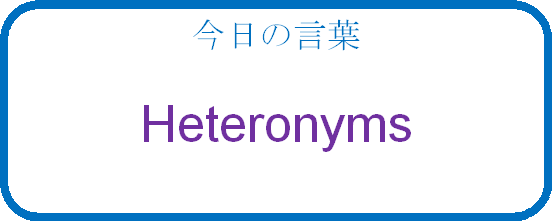 Heteronyms