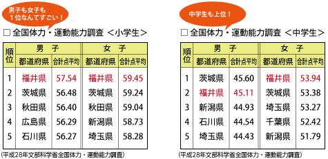 体力ランキング